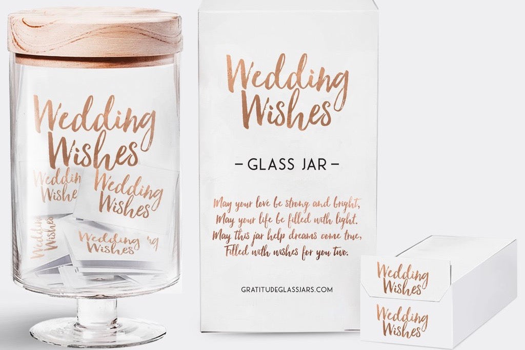 Wedding Wish Glass Jars