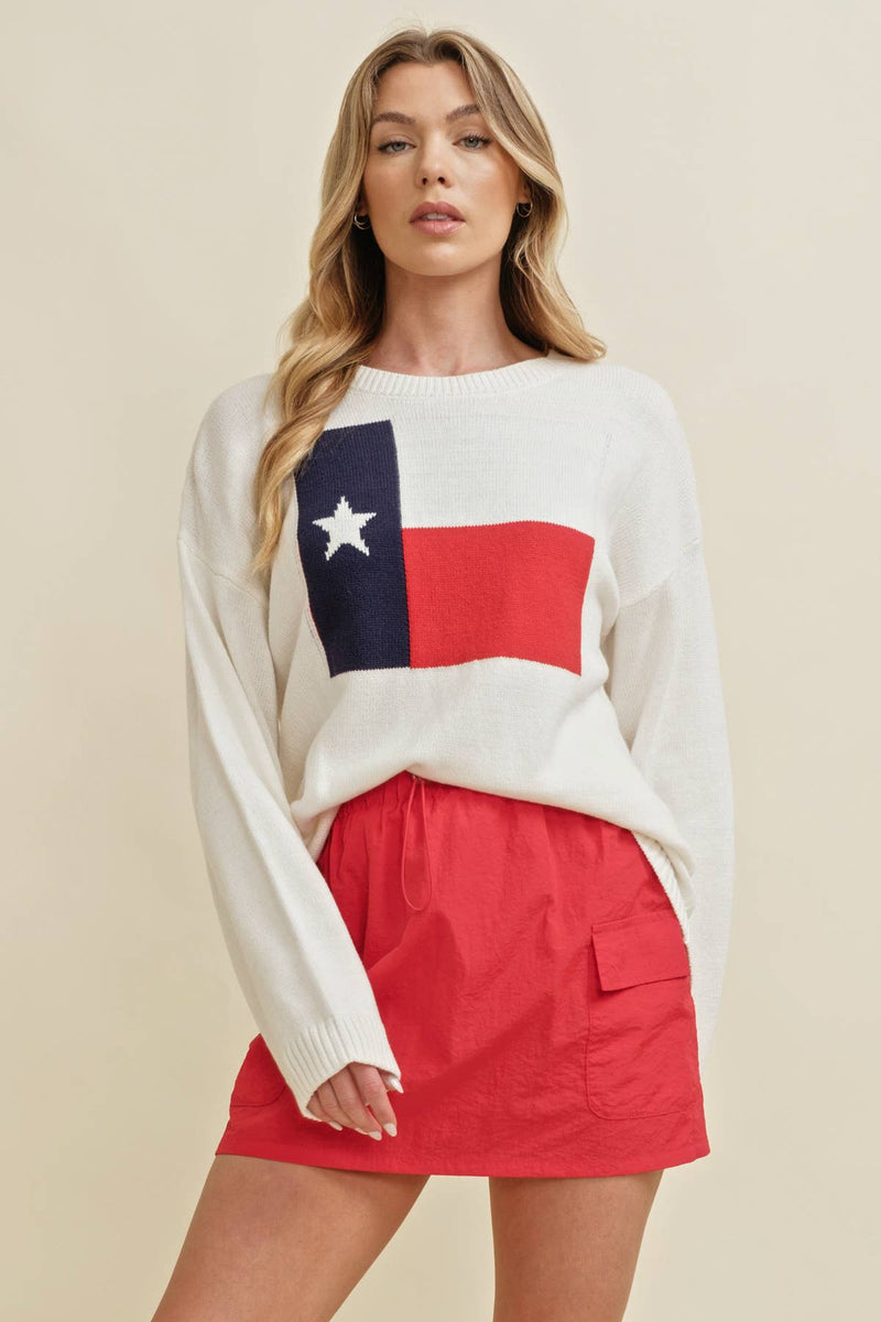 TEXAS FLAG SWEATER