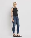 MID RISE ANKLE SKINNY JEANS