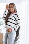 Clover Striped Sweater | S-2XL