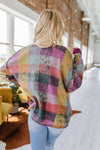 Zaylee Brushed Checkered Jacket | S-2XL