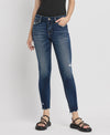 MID RISE ANKLE SKINNY JEANS