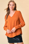 Scallop Neck Blouse - 41870T