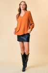 Scallop Neck Blouse - 41870T