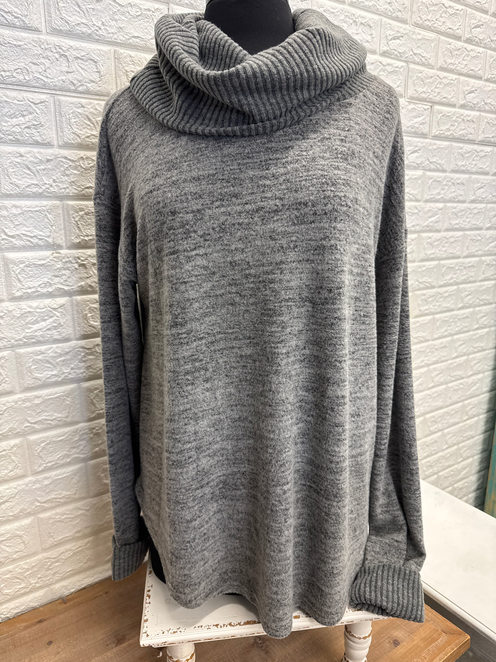 Charcoal turtleneck