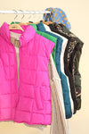 NJ90282-Solid Puffer Padded Warm Vest