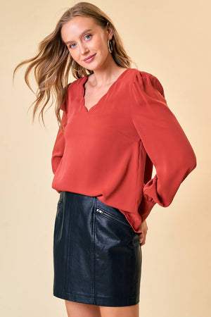 Scallop Neck Blouse - 41870T