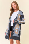 AZTEC SWEATER CARDIGAN - 10245J