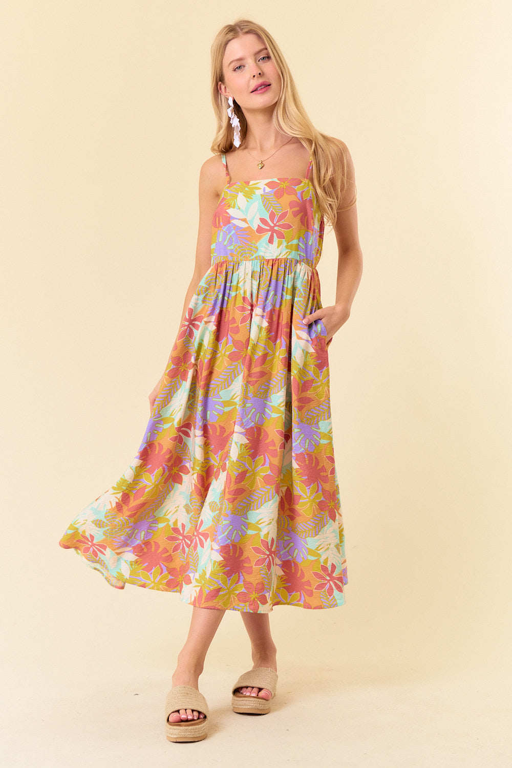 Tropical printed Dress