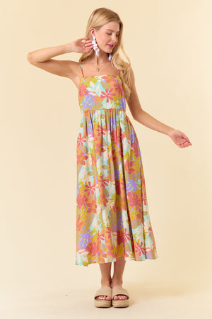 Tropical printed Dress