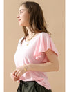 Light pink flowy sleeve top