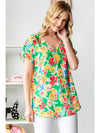 Floral print tunic