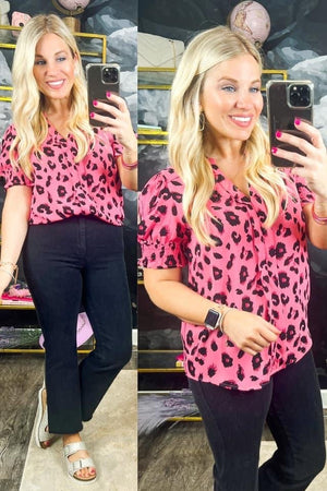 Pink Cheetah top