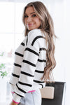 Clover Striped Sweater | S-2XL