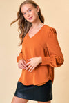 Scallop Neck Blouse - 41870T