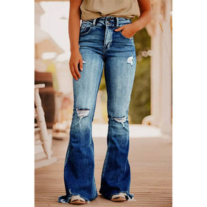 Stella Flared Washed-Out Jeans