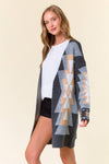 AZTEC SWEATER CARDIGAN - 10245J