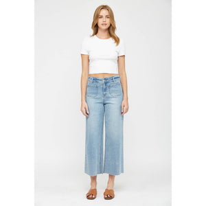 CROPPED WIDE LEG WITH FRONT POCKET