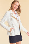 Washed Moto Jacket - 10196J