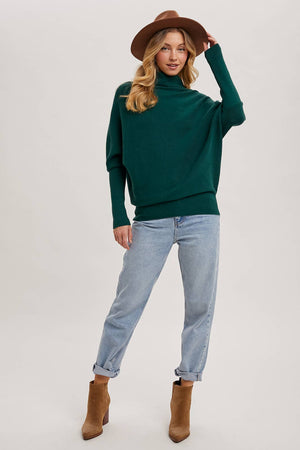 SLOUCH NECK DOLMAN PULLOVER