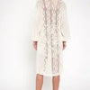 Long Ivory cardigan with detailing on the back