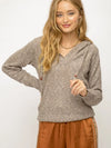 Taupe hooded sweater