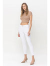 Super soft, mid rise, skinny white jeans
