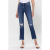 Flying monkey mid rise cropped straight jean