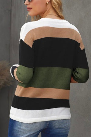 Lightweight drawstring sweater