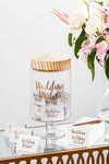 Wedding Wish Glass Jars